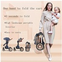 Newborn Baby Stroller 3 in 1 Rain Cover Mosquito Net Backpack