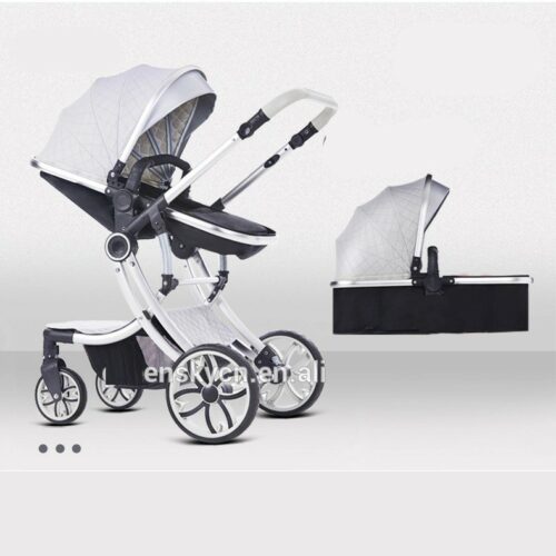 Eggshell Luxury shaped Baby Stroller 3 in 1
