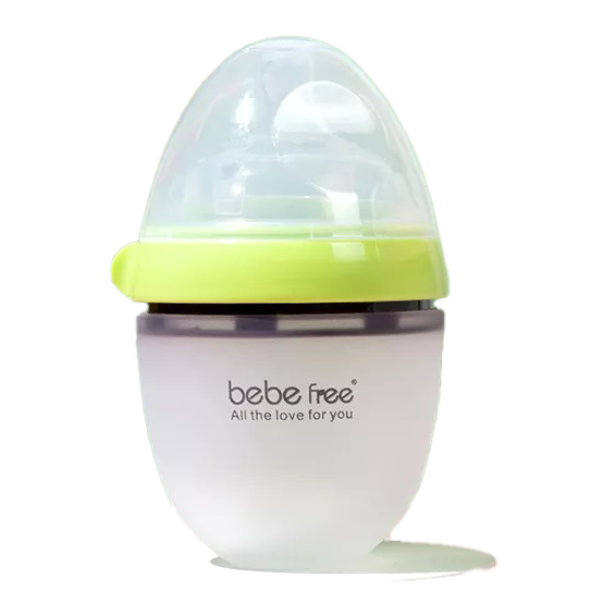 Baby Feeding Bottle mimic natural breastfeeding ,Silicon Bebe Free Feeding Bottle