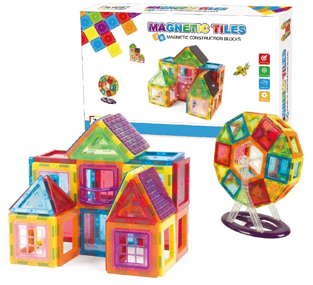 Magnetic Tiles Construction Blocks 130piece