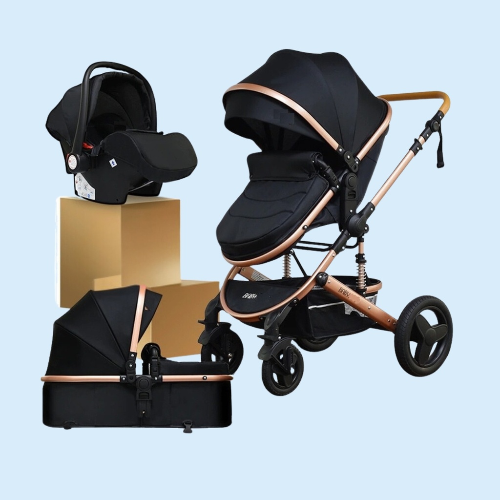 High landscape babylife 3 in 1 baby car stroller 2 way baby stroller (Bag not included)