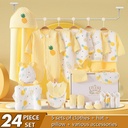 Baby Warm Sets For Infant Clothes Suits Cotton Newborn Winter Outfits Blankets(24 Piece gift Box)