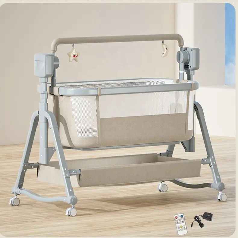 Adjustable Baby Bed, Bassinet For Newborns And Nursing Mothers With Anti-reflux Tilt And Cradle Mode