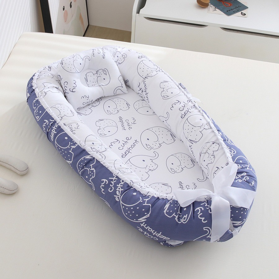 Baby Nest 100% Organic Breathable Portable Crib Bed Cot, sleeping pod