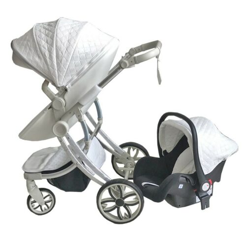 Eggshell Luxury shaped Baby Stroller 3 in 1