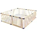Foldable Wooden Playpen With Gate 2.08 meter by 2.08.