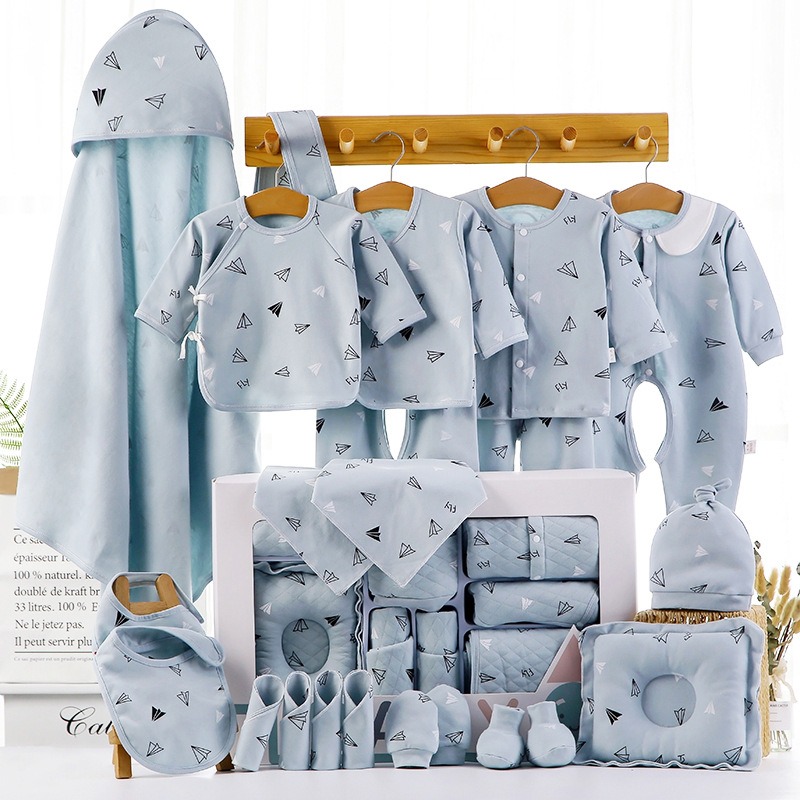 High Quality Boutique Luxury Newborn 100% Cotton Baby 22 Pcs Gift Box Set