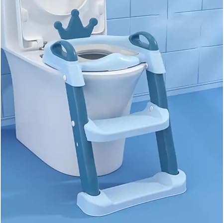 Large Plastic Chair Baby Toilet Kid Potty trainer, Toilet seat with Ladder