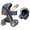 Newborn Baby Stroller 3 in 1 Rain Cover Mosquito Net Backpack