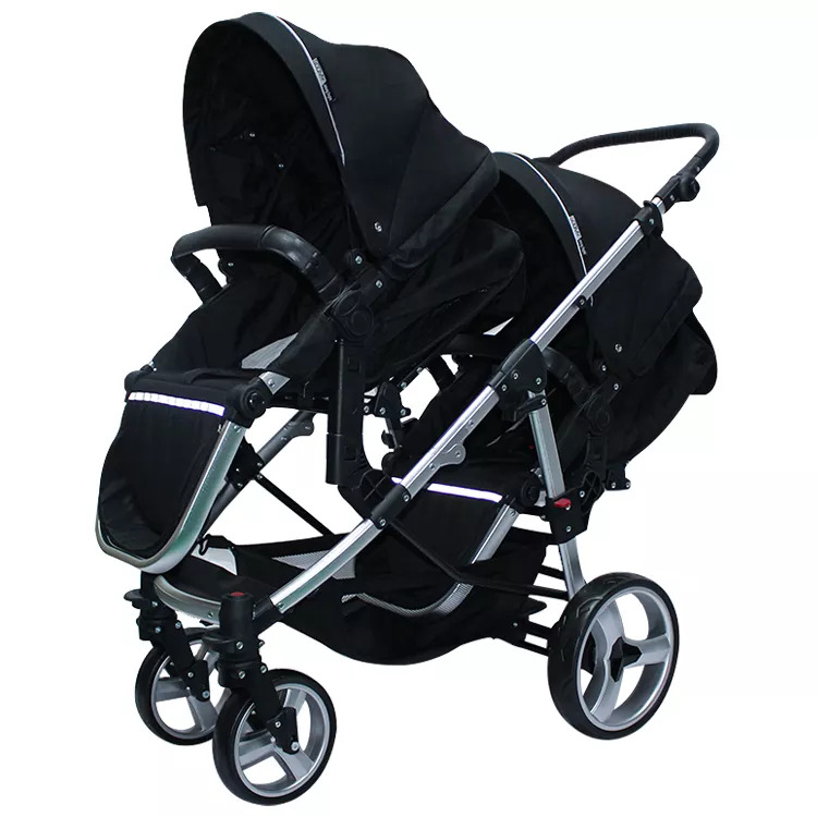 Twins Stroller High Landscape Aluminum Alloy