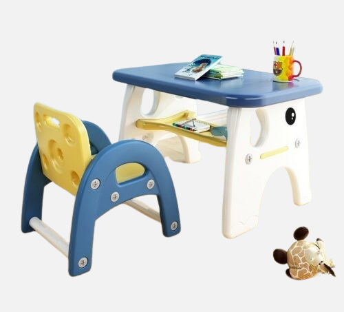Daycare Furniture Kids Table and Chair Set Study Desk for Children
