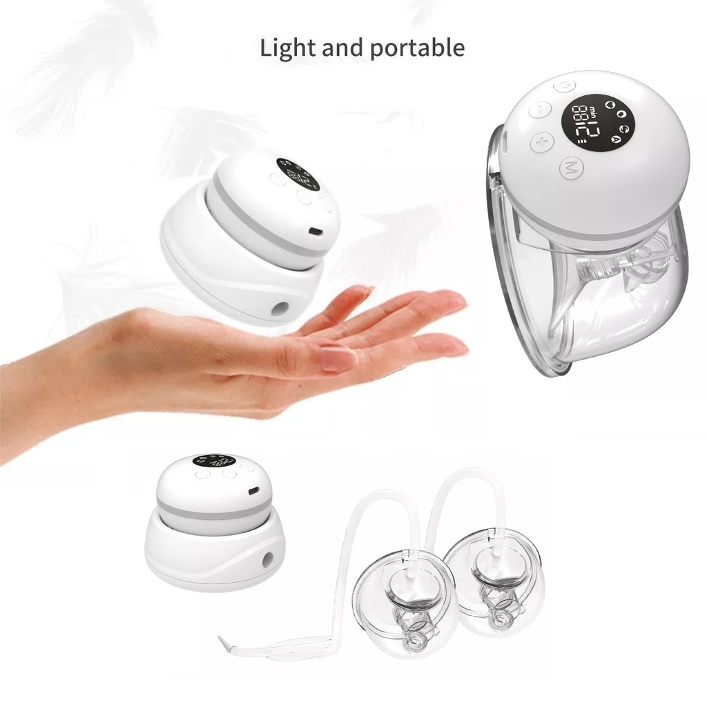 Breast pump Revolution Double, Wearable, Automatic, and USB Chargeable for on the go Convenience