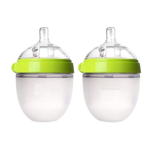 2 Piece Nature Feel Baby Feeding Bottle Set Wide Neck Design, Up To 6 Months 5 Oz