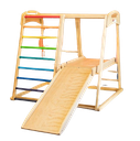 Indoor Children Playground - Baby Wooden Slide Swing