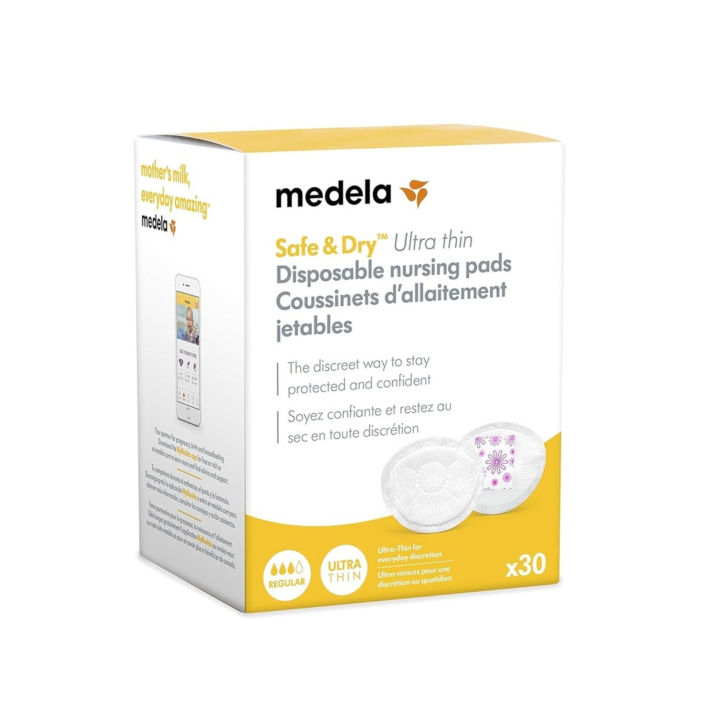 Medela Safe and Dry Ultra Thin Disposable Absorbent Nursing Pads 30 Units