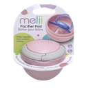 Melii Pacifier Pod Pink and Grey pack of 2