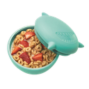 Melii Silicone Bowl with Lid 350 ml Turquoise Shark