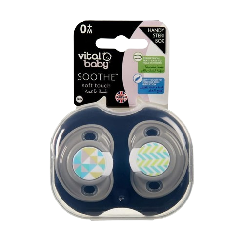 Vital Baby SOOTHE soft touch 2pack boy 0 Months