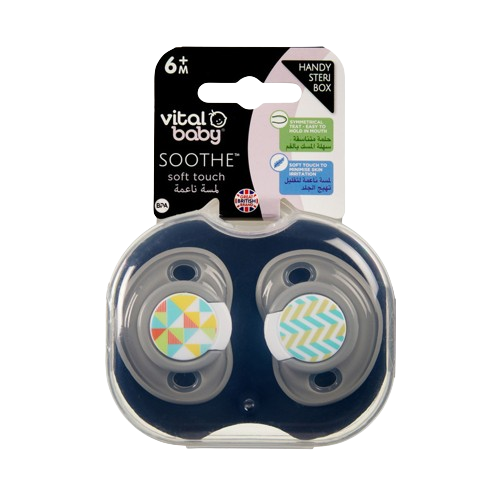 Vital Baby SOOTHE soft touch 2pack boy 6 Months or above