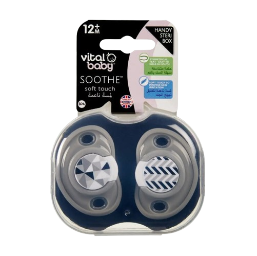 Vital Baby SOOTHE soft touch 2 pack unisex 12 Months or above