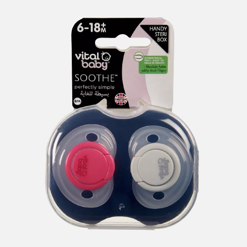 Vital Baby SOOTHE perfectly simple 2 pack girl - 6 to 18 Months