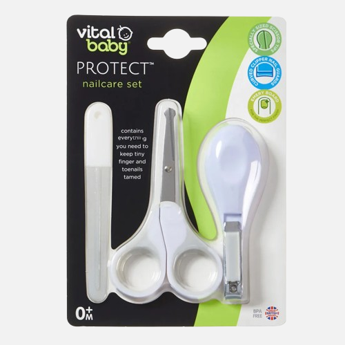 Vital Baby PROTECT nailcare set white 0 Months or above