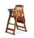Wooden Dining Chair And Table Portable Folding High Chair With Ladder