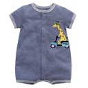 Carters navy striped romper with giraffe or Simba Romper slight wear