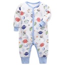 One Piece 0-18 Month Newborn Baby Girl Clothes Long Sleeve Footies Baby Boy Footies Jumpsuit Pajamas Winter