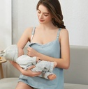Maternity Breastfeeding Shirt Double Layer Soft