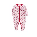 Baby Girl Allover Cartoon printed Footed Sleep Jumpsuit