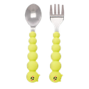 Melii Silicone Caterpillar Spoon and Fork Set
